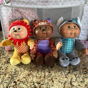 Cabbage Patch Kids - Collectible Cuties Zoo Friends, 3 pack
